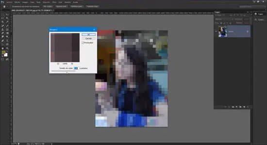 Pixelar un rostro de una foto con Photoshop