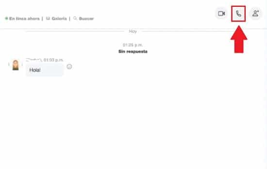 Llamada de voz en Skype