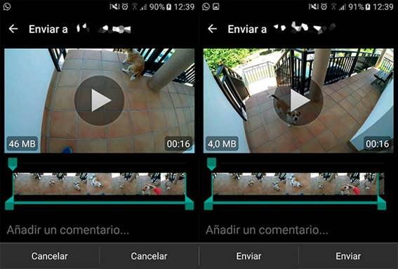 Comprimir video para whatsapp