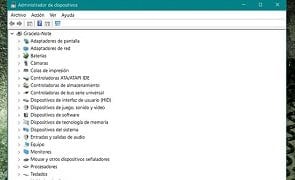 El administrador de dispositivos